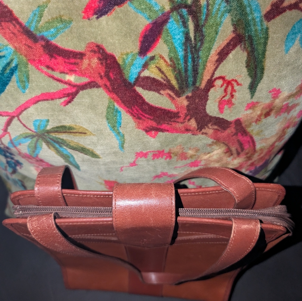 YSL Brown Leather Tote/Shoulder Bag - Picture 9 of 13